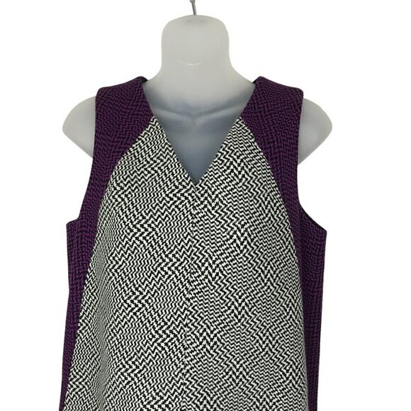 rag & bone Two Toned Printed Wool Blend Oversized Sleeveless Mini Dress Size M - Picture 3 of 7